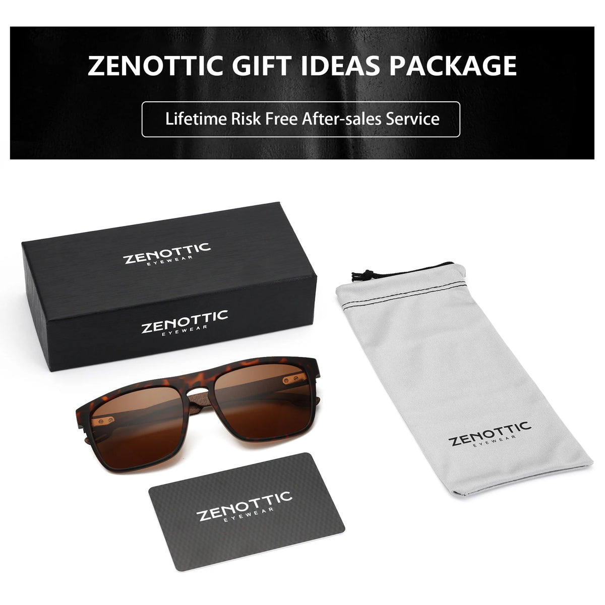 Zenottic Round Polarized UV400 Vintage Unisex Sunglasses