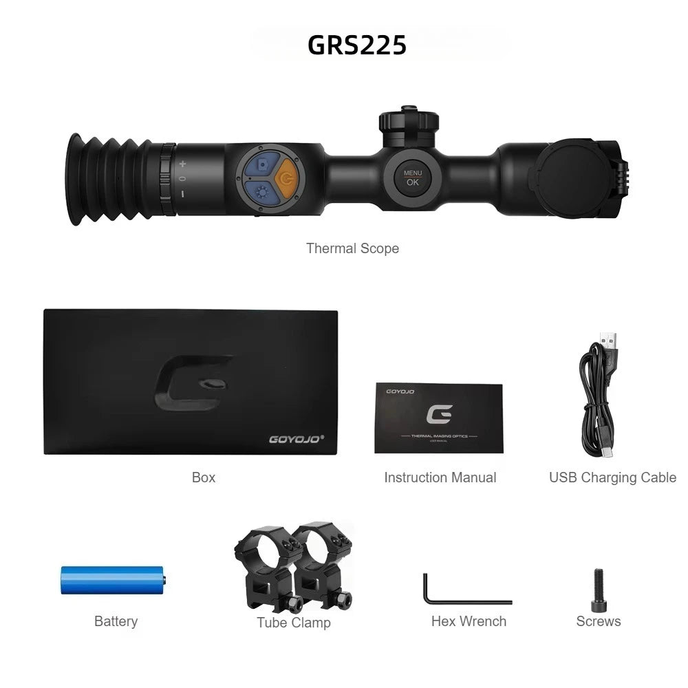 Goyojo Grs Thermal Rifle Scope 256x192 Sensor Integrated Rangefinder