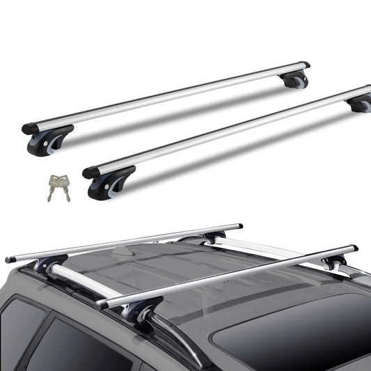 SucceBuy Adjustable Aluminum Roof Rack Crossbars For Cars And SUVs