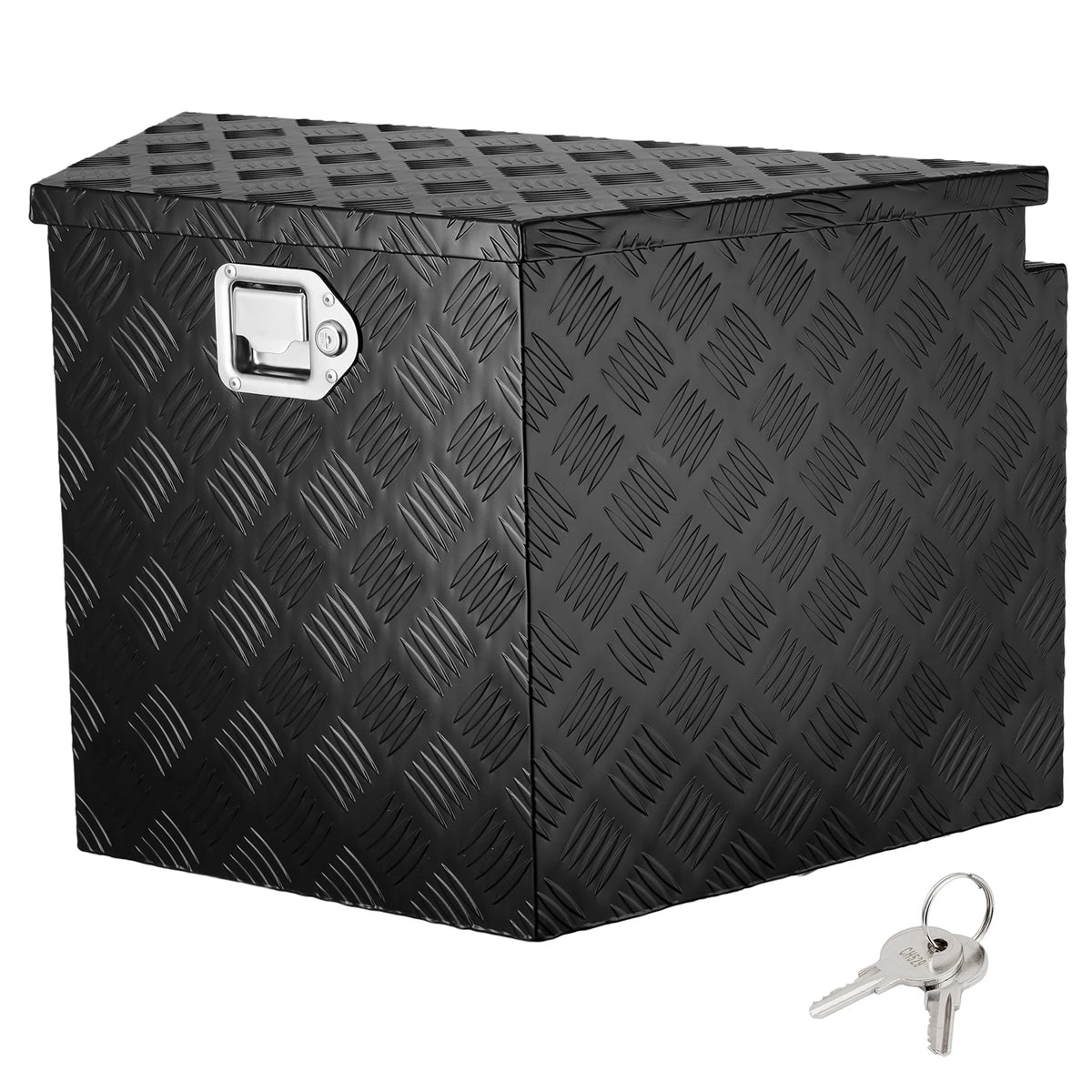 SucceBuy Heavy Duty Aluminum Alloy Trailer Tongue Box Tool Chest