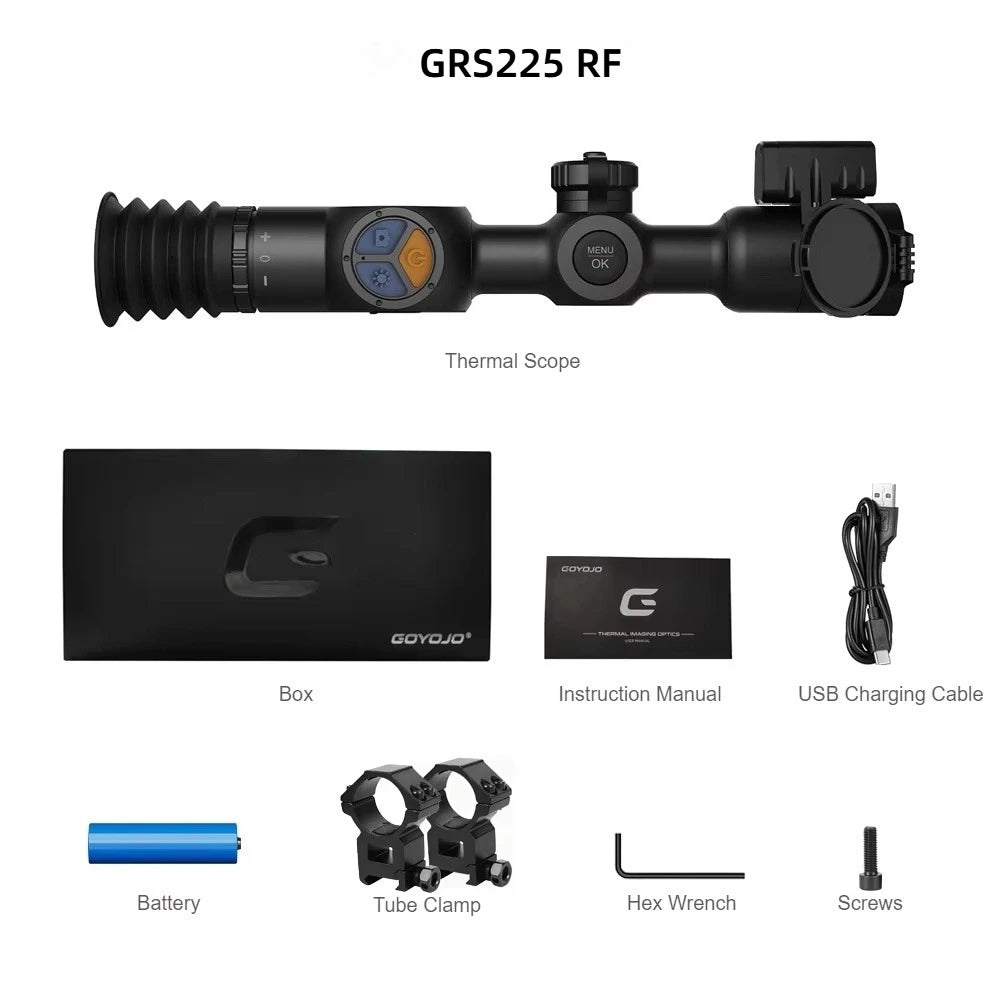 Goyojo Grs Thermal Rifle Scope 256x192 Sensor Integrated Rangefinder
