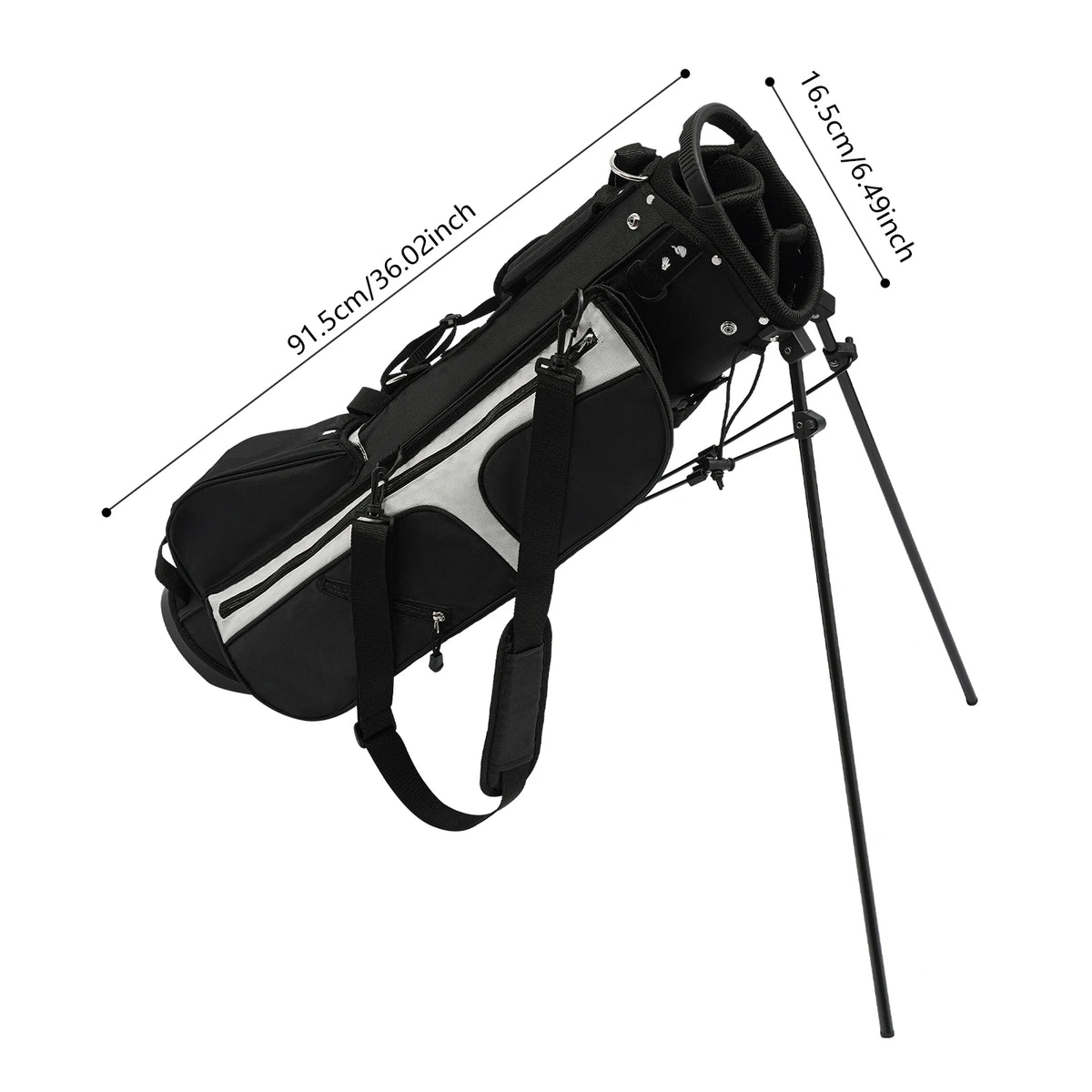 Bymaocar Premium Nylon Golf Stand Bag With Five Pockets