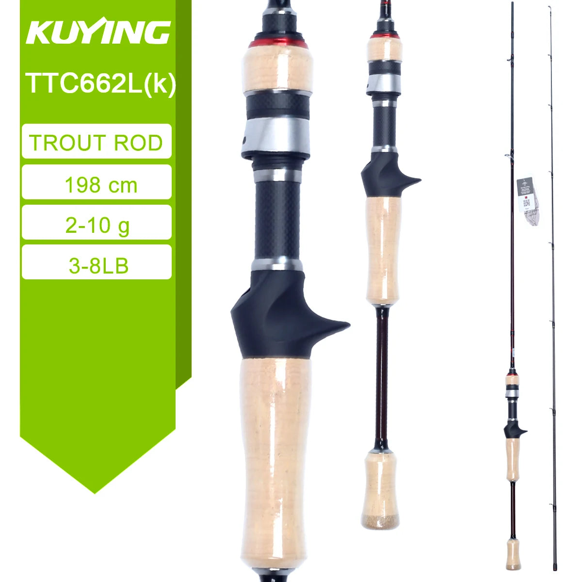 Kuying Teton Carbon Fishing Lure Rod Casting Spinning