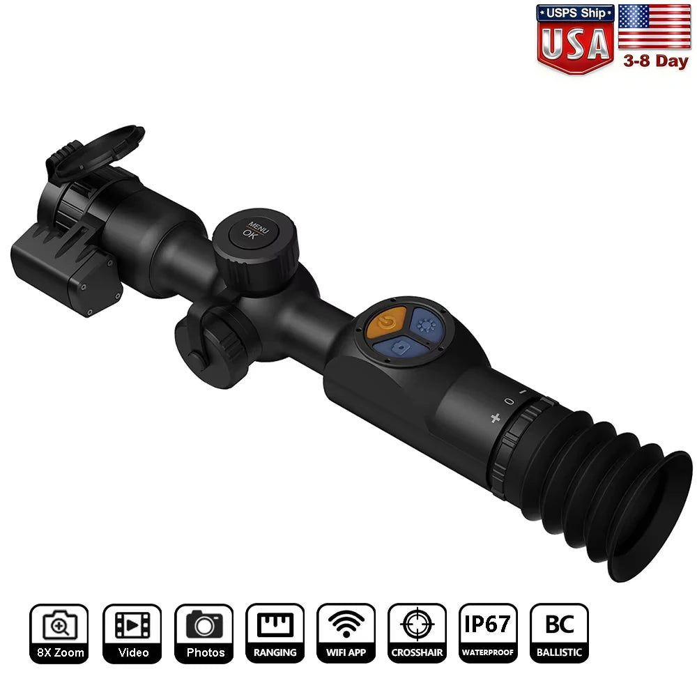 Goyojo Grs Thermal Rifle Scope 256x192 Sensor Integrated Rangefinder