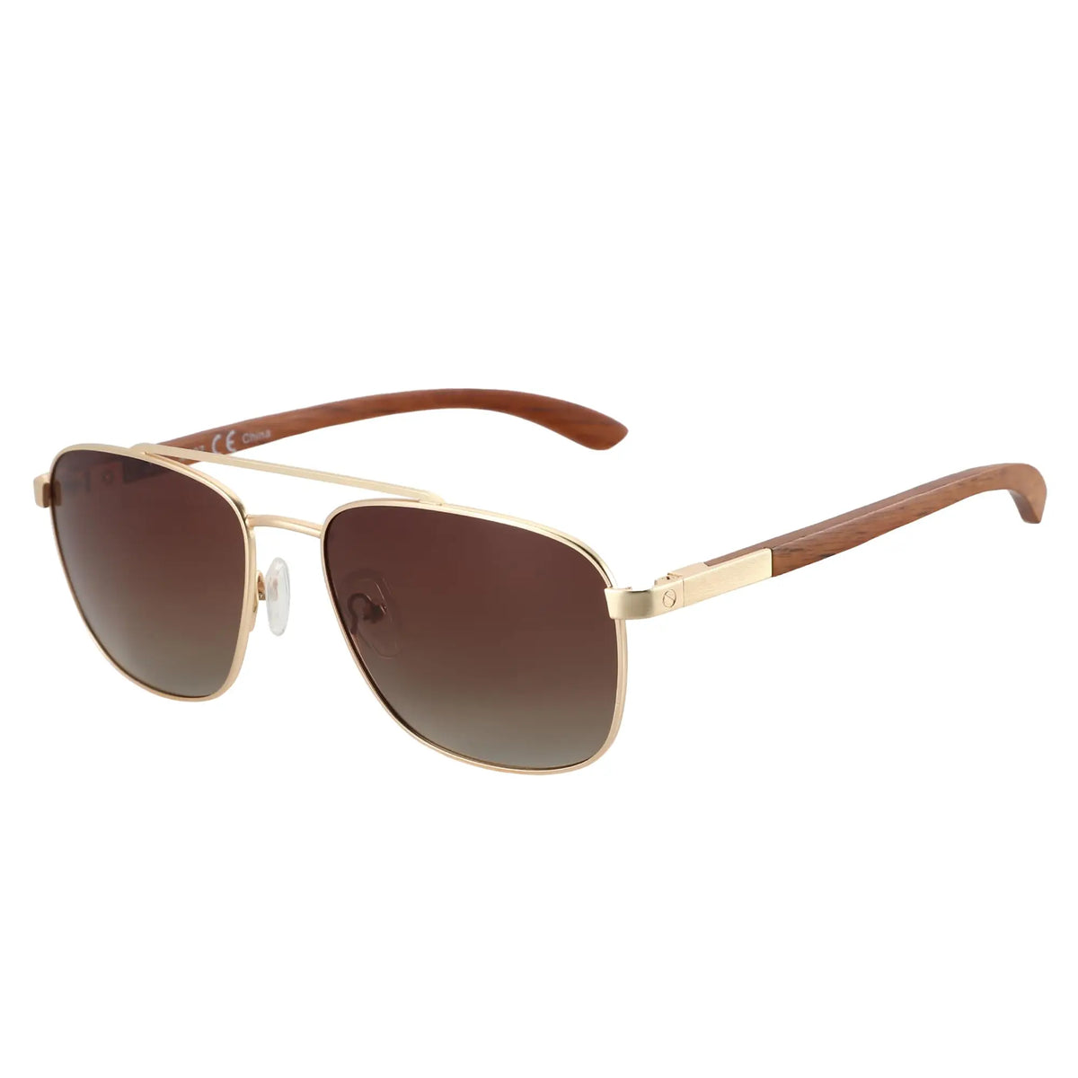 Zenottic Polarized Bamboo Wood Aviator Sunglasses UV Protection