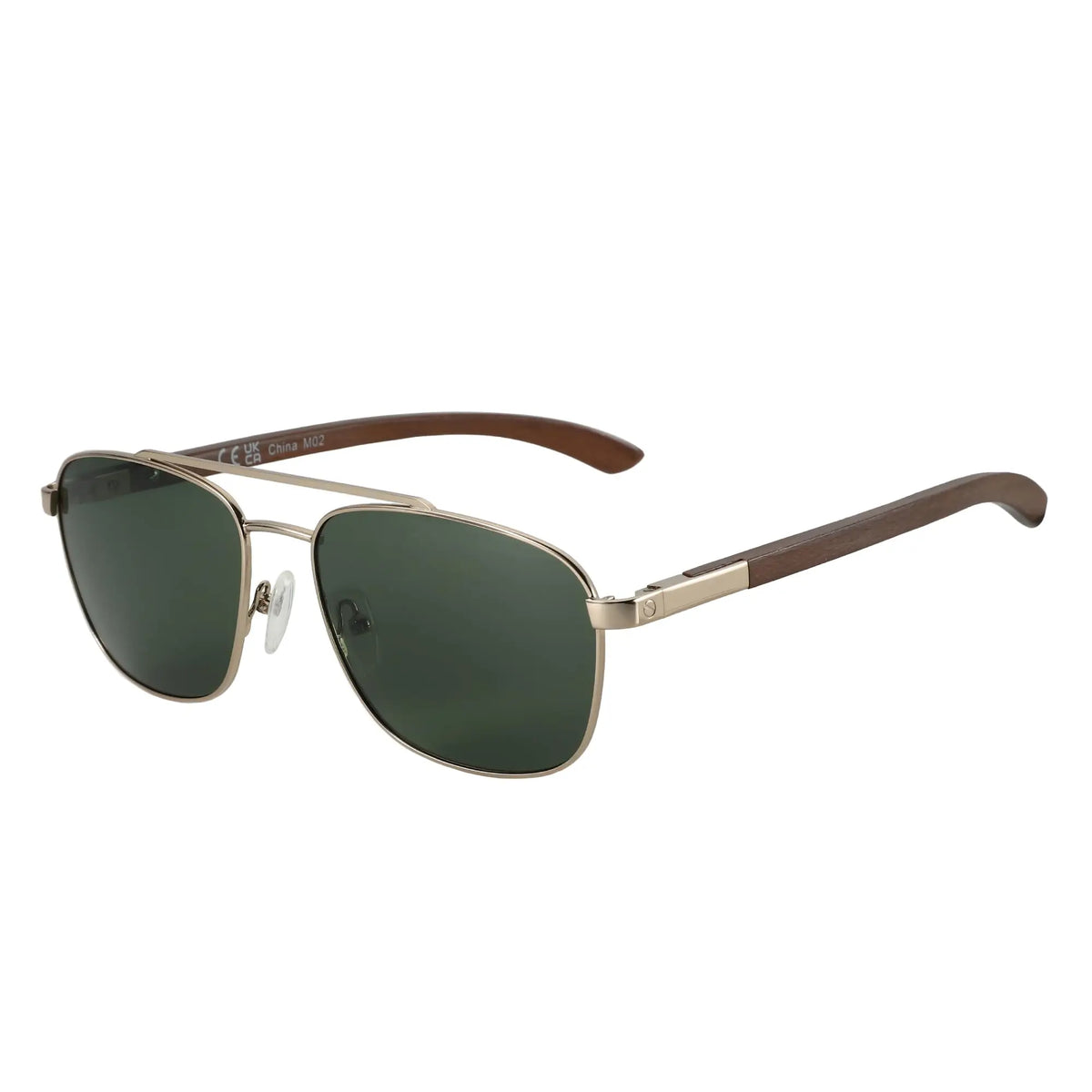 Zenottic Polarized Bamboo Wood Aviator Sunglasses UV Protection